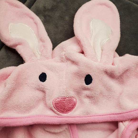 Bathing Bunny Pink Bath Robe Towel Girls Swim - Picture 3 of 7